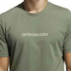 ADIDAS AdiCross Graphic Tee -Golf Bag Sales adidas adicross graphic tee natural green 03 31679.1632321210