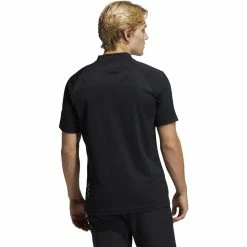 ADIDAS AdiCross Round Neck Polo -Golf Bag Sales adidas adicross round neck polo black 02 98127.1632320929