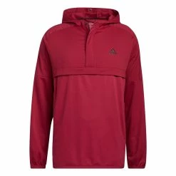 ADIDAS Anorak 1/2 Zip Pullover -Golf Bag Sales adidas anorak 1 2 zip pullover legacy burgundy 03 55953.1676576558
