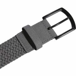 ADIDAS Braided Stretch Belt -Golf Bag Sales adidas braided stretch belt grey three 04 79553.1646850623
