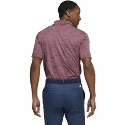 ADIDAS Contrast Stripe Polo -Golf Bag Sales adidas contrast stripe polo quiet crimson 02 60803.1671650658