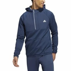 ADIDAS Fleece Anorak 1/4 Zip -Golf Bag Sales adidas fleece anorak 1 4 zip crew navy 01 46037.1673901070