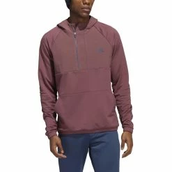 ADIDAS Fleece Anorak 1/4 Zip -Golf Bag Sales adidas fleece anorak 1 4 zip quiet crimson 01 07870.1673903281