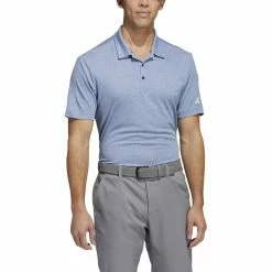 ADIDAS HEAT.RDY Heather Polo -Golf Bag Sales adidas heat rdy heather polo crew navy 01 26419.1647960886