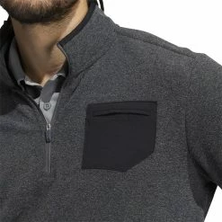 ADIDAS Pocket 1/4 Zip -Golf Bag Sales adidas pocket 1 4 zip black 03 24515.1659042846