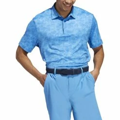 ADIDAS Prisma Print Polo -Golf Bag Sales adidas prisma print polo pulse blue super blue 01 34427.1673906580