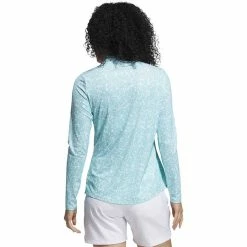 ADIDAS Women's AEROREADY UV50 Printed Long Sleeve -Golf Bag Sales adidas womens aeroready uv50 printed long sleeve white acid mint 02 92060.1633102934