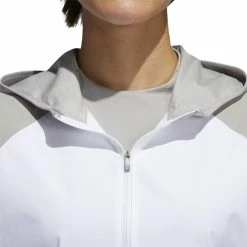 ADIDAS Women's ClimaStorm Jacket -Golf Bag Sales adidas womens climastorm jacket white solid grey 03 07873.1633100470