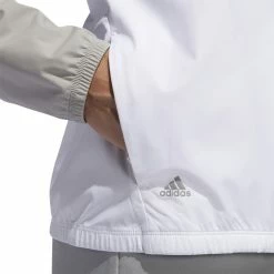 ADIDAS Women's ClimaStorm Jacket -Golf Bag Sales adidas womens climastorm jacket white solid grey 04 15701.1633100470