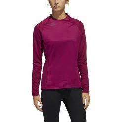 ADIDAS Women's COLD.RDY Long Sleeve Crew Neck -Golf Bag Sales adidas womens cold rdy long sleeve crew neck power berry 01 91459.1633379773