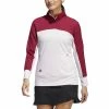 ADIDAS Women's Colorblock Quarter Snap Jacket
