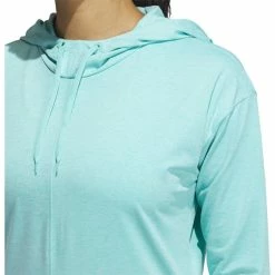 ADIDAS Women's Essentials Heathered Hoodie -Golf Bag Sales adidas womens essentials heathered hoodie acid mint 04 50913.1633103434