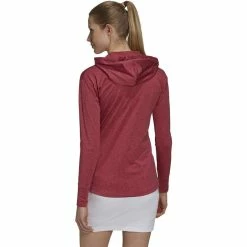 ADIDAS Women's Essentials Heathered Hoodie -Golf Bag Sales adidas womens essentials heathered hoodie wild pink 02 37068.1633103433