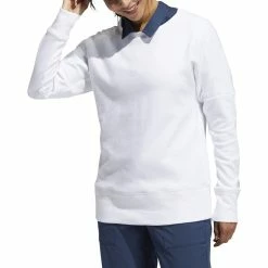 ADIDAS Women's Go-To Sweatshirt -Golf Bag Sales adidas womens go to sweatshirt white 01 56960.1639065673