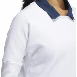 ADIDAS Women's Go-To Sweatshirt -Golf Bag Sales adidas womens go to sweatshirt white 04 36169.1639065673