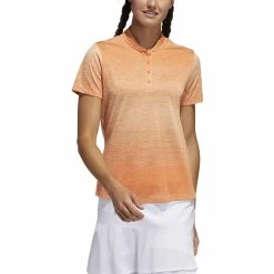 ADIDAS Women's Gradient Polo 8 ADIDAS Women's Gradient Polo -Golf Bag Sales adidas womens gradient polo amber tint 01 42864.1633380999