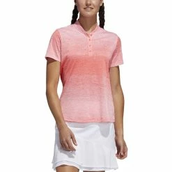 ADIDAS Women's Gradient Polo 10 ADIDAS Women's Gradient Polo -Golf Bag Sales adidas womens gradient polo flash red 01 59807.1633380999