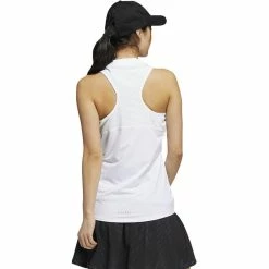 ADIDAS Women's HEAT.RDY Sleeveless Polo -Golf Bag Sales adidas womens heat rdy sleeveless polo white 02 81368.1676587322
