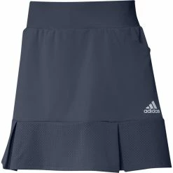 ADIDAS Women's Pleated Perforated Skort - 15 Inch -Golf Bag Sales adidas womens pleated perforated skort 15 inch crew navy 01 53594.1633118093