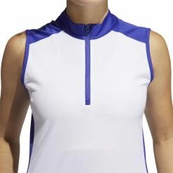 ADIDAS Women's Primeblue Colorblock Racerback Polo -Golf Bag Sales adidas womens primeblue colorblock racerback polo white 03 37452.1659042809