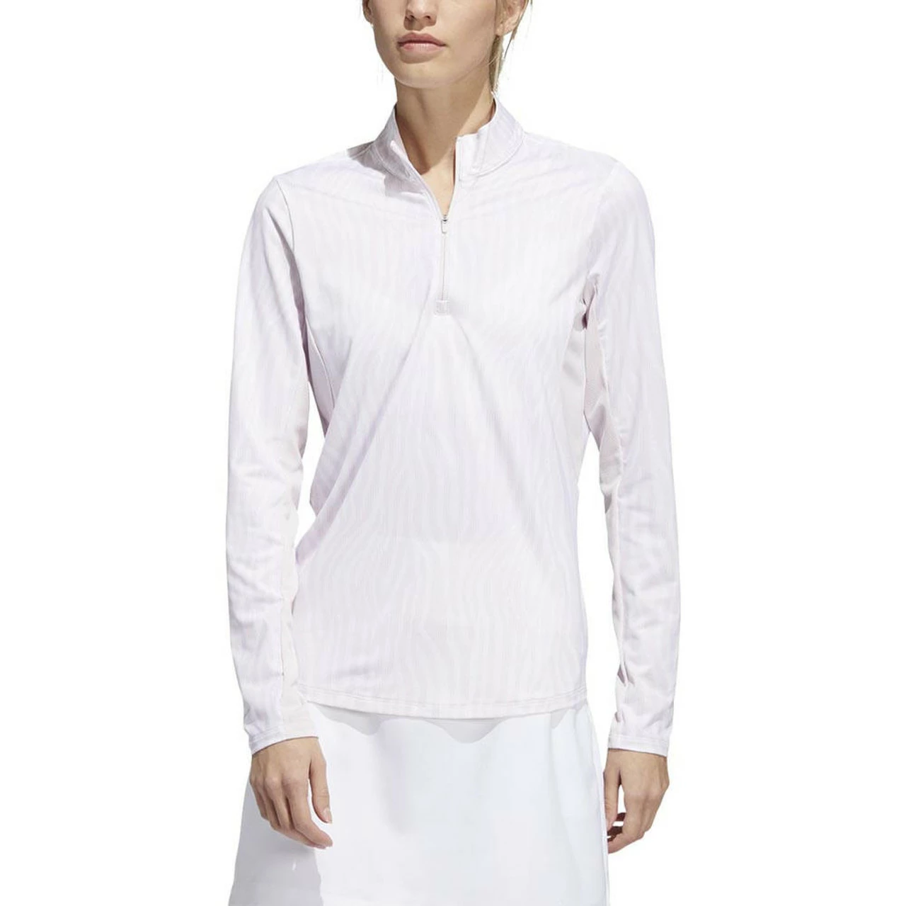 ADIDAS Women's Printed Sun Protection 1/4 Zip 1 ADIDAS Women's Printed Sun Protection 1/4 Zip