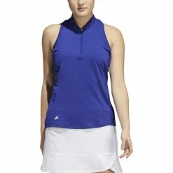 ADIDAS Women's Racerback Sleeveless Polo -Golf Bag Sales adidas womens racerback sleeveless polo legacy indigo 01 63444.1676577395