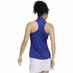 ADIDAS Women's Racerback Sleeveless Polo -Golf Bag Sales adidas womens racerback sleeveless polo legacy indigo 02 89707.1676593530