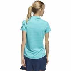 ADIDAS Women's Space-Dyed Polo -Golf Bag Sales adidas womens space dyed polo semi mint rush blue rush 02 62784.1647973321