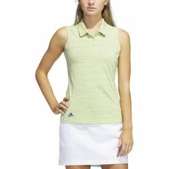 ADIDAS Women's Space-Dyed Sleeveless Polo 10 ADIDAS Women's Space-Dyed Sleeveless Polo -Golf Bag Sales adidas womens space dyed sleeveless polo pulse lime legacy indigo 01 05935.1647975079