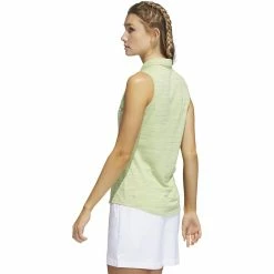 ADIDAS Women's Space-Dyed Sleeveless Polo 11 ADIDAS Women's Space-Dyed Sleeveless Polo -Golf Bag Sales adidas womens space dyed sleeveless polo pulse lime legacy indigo 02 13065.1647975079