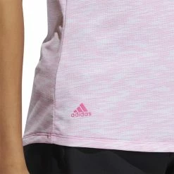 ADIDAS Women's Spacedye Polo -Golf Bag Sales adidas womens spacedye polo white screaming pink 04 83898.1631905137