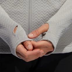 ADIDAS Women's Textured Layer Jacket -Golf Bag Sales adidas womens textured layer jacket mid grey 03 59262.1633102078