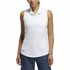 ADIDAS Women's Ultimate 365 Solid Sleeveless Polo 12 ADIDAS Women's Ultimate 365 Solid Sleeveless Polo -Golf Bag Sales adidas womens ultimate 365 solid sleeveless polo white 01 85492.1662670227