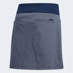 ADIDAS Women's Ultimate Knit Heathered Skort -Golf Bag Sales adidas womens ultimate knit heathered skort night indigo heather 02 67553.1633373114