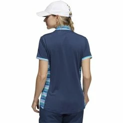 ADIDAS Women's Ultimate365 Printed Polo -Golf Bag Sales adidas womens ultimate365 printed polo crew navy 02 06043.1676595676