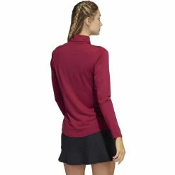 ADIDAS Women's Ultimate365 Sun Protection Shirt -Golf Bag Sales adidas womens ultimate365 sun protection shirt legacy burgundy 02 36943.1676582396