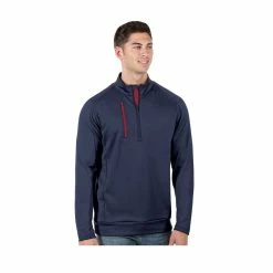 Antigua Generation Pullover -Golf Bag Sales antigua generation pullover navy dark red 01 65622.1645209308