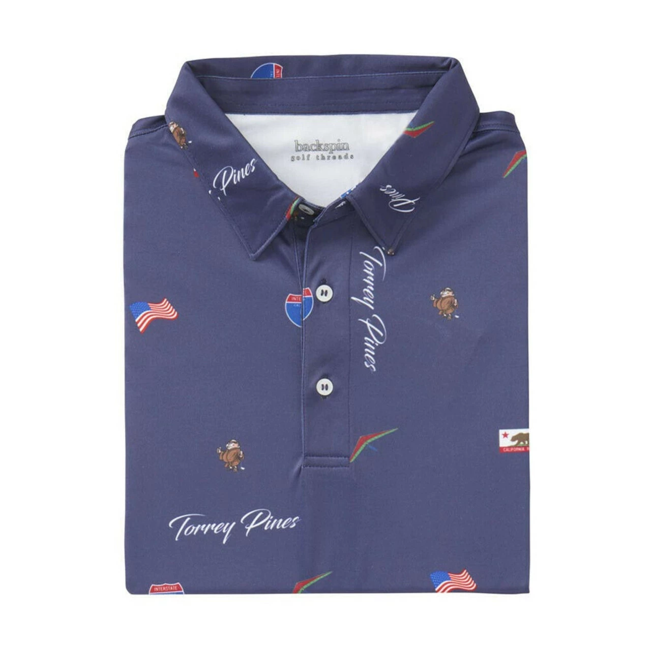 Backspin Torrey Pines Polo 3 Backspin Torrey Pines Polo - Image 3