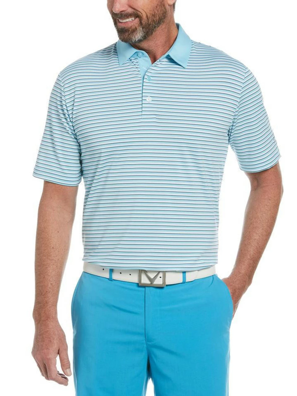 Callaway 3-Color Stripe Polo 27 Callaway 3-Color Stripe Polo - Image 27