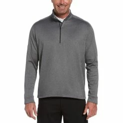 Callaway Midweight Waffle Knit Fleece 1/4 Zip -Golf Bag Sales callaway midweight waffle knit fleece 1 4 zip medium asphalt heather 01 19951.1659042872