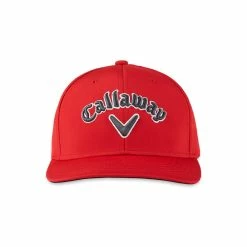 Callaway Riviera Fitted Hat -Golf Bag Sales callaway riviera fitted hat red charcoal 05 52427.1642694597
