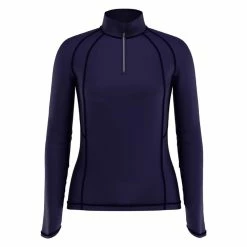 Callaway Women's Swing Tech Sun Protection 1/4 Zip -Golf Bag Sales callaway womens swing tech sun protection 1 4 zip peacoat 01 46752.1676597620