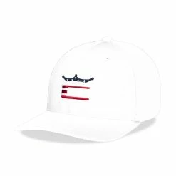 COBRA Stars And Stripes Crown C Snapback Hat -Golf Bag Sales cobra stars and stripes crown c snapback hat bright white 01 33983.1649869090