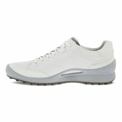 ECCO Men's Biom Hybrid Golf Shoes -Golf Bag Sales ecco biom hybrid golf shoes white silver metallic 04 06378.1644873789