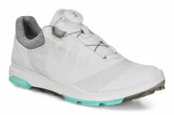 ECCO Women's Biom Hybrid 3 BOA Golf Shoes - White/Emerald -Golf Bag Sales ecco womens biom hybrid 3 boa golf shoes white emerald 03 55092.1659548166