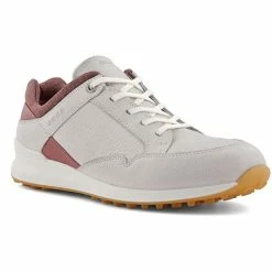 ECCO Women's Street Retro Golf Shoes - White/Quarry -Golf Bag Sales ecco womens street retro golf shoes white quarry 03 95506.1662670322