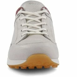 ECCO Women's Street Retro Golf Shoes - White/Quarry -Golf Bag Sales ecco womens street retro golf shoes white quarry 04 91535.1662670322