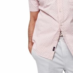 Faherty Stretch Playa Shirt -Golf Bag Sales faherty stretch playa shirt rose fishscale 03 87157.1676598318