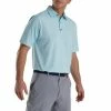 FootJoy 18 Holes Print Lisle Self Collar Polo