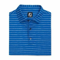 FootJoy Chalk Line Print Stretch Pique Self Collar Polo -Golf Bag Sales footjoy chalk line print stretch pique self collar polo royal dove grey 04 68074.1673901327